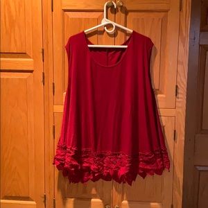 Flowy Lace Tank Top 4X